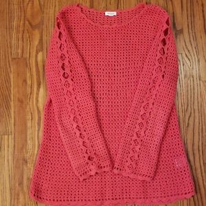Crocheted Tunic Sweater